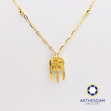 Load image into Gallery viewer, Arthesdam Jewellery 916 Gold Whimsical Dreamcatcher Necklace
