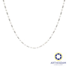 Load image into Gallery viewer, Arthesdam Jewellery 925 Silver Bamboo and Ball Chain
