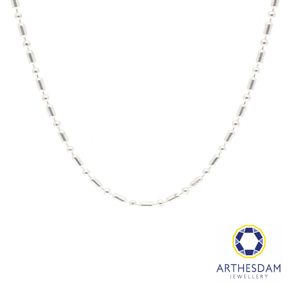 Arthesdam Jewellery 925 Silver Bamboo and Ball Chain