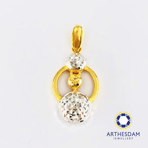 Arthesdam Jewellery 916 Gold Universe Planet Pendant