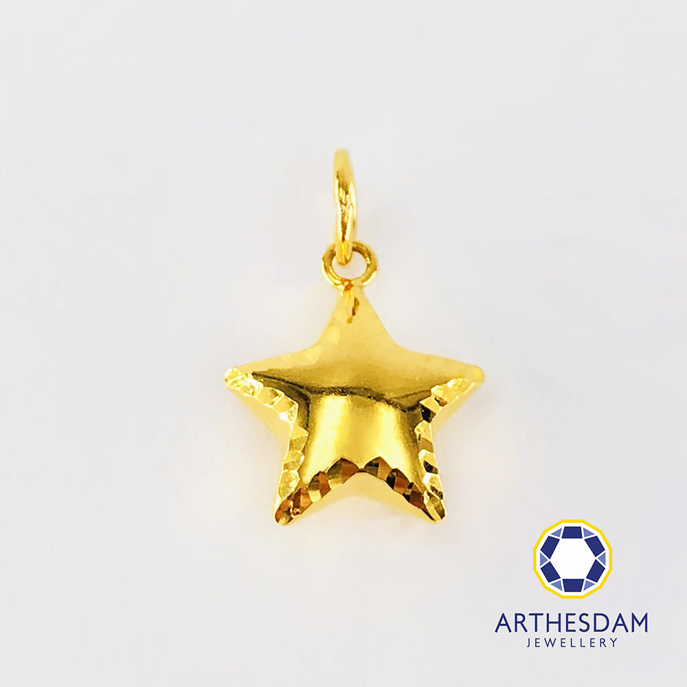 Arthesdam Jewellery 916 Gold Solo Star Pendant