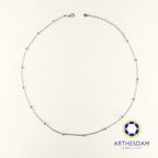 Arthesdam Jewellery 925 Silver Small Ball Chain