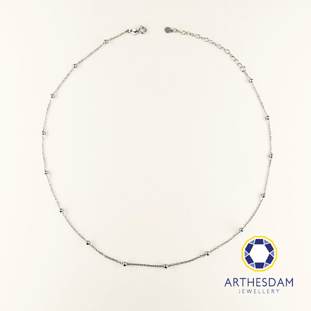 Arthesdam Jewellery 925 Silver Small Ball Chain