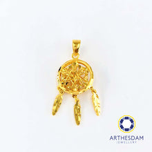 Load image into Gallery viewer, Arthesdam Jewellery 916 Gold Dreamcatcher Pendant
