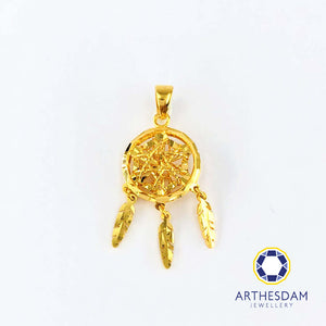 Arthesdam Jewellery 916 Gold Dreamcatcher Pendant