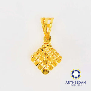 Arthesdam Jewellery 916 Gold Weaving Stories Diamond Pendant