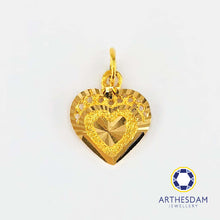 Load image into Gallery viewer, Arthesdam Jewellery 916 Gold Heart Pendant
