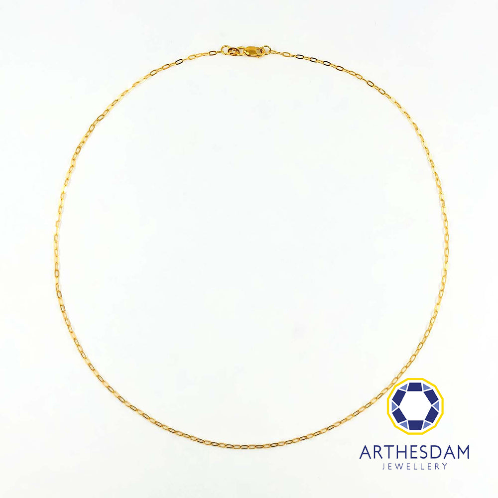 Arthesdam Jewellery 916 Gold Paper Clip Chain