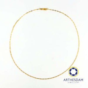 Arthesdam Jewellery 916 Gold Paper Clip Chain
