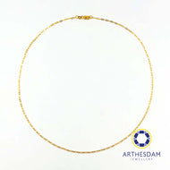 Arthesdam Jewellery 916 Gold Paper Clip Chain