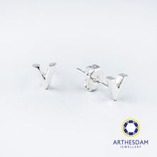 Load image into Gallery viewer, Arthesdam Jewellery 925 Silver V Earrings
