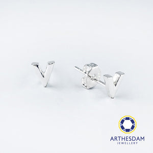 Arthesdam Jewellery 925 Silver V Earrings