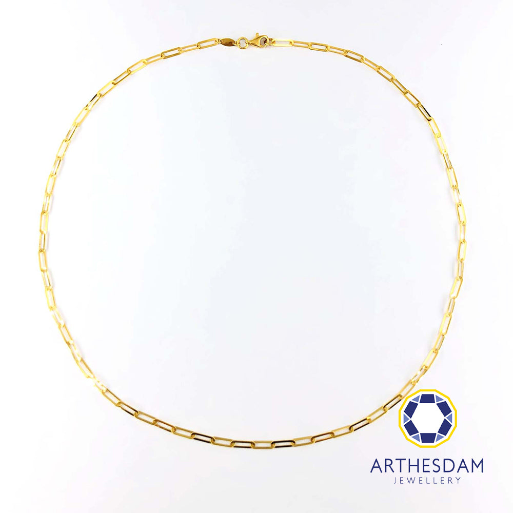 Arthesdam Jewellery 916 Stylish Paper Clip Necklace Chain