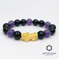 Arthesdam Jewellery 999 Gold Prosperity Pixiu Amethyst Bracelet