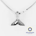 Arthesdam Jewellery 925 Silver Lucky Whale Tail Pendant