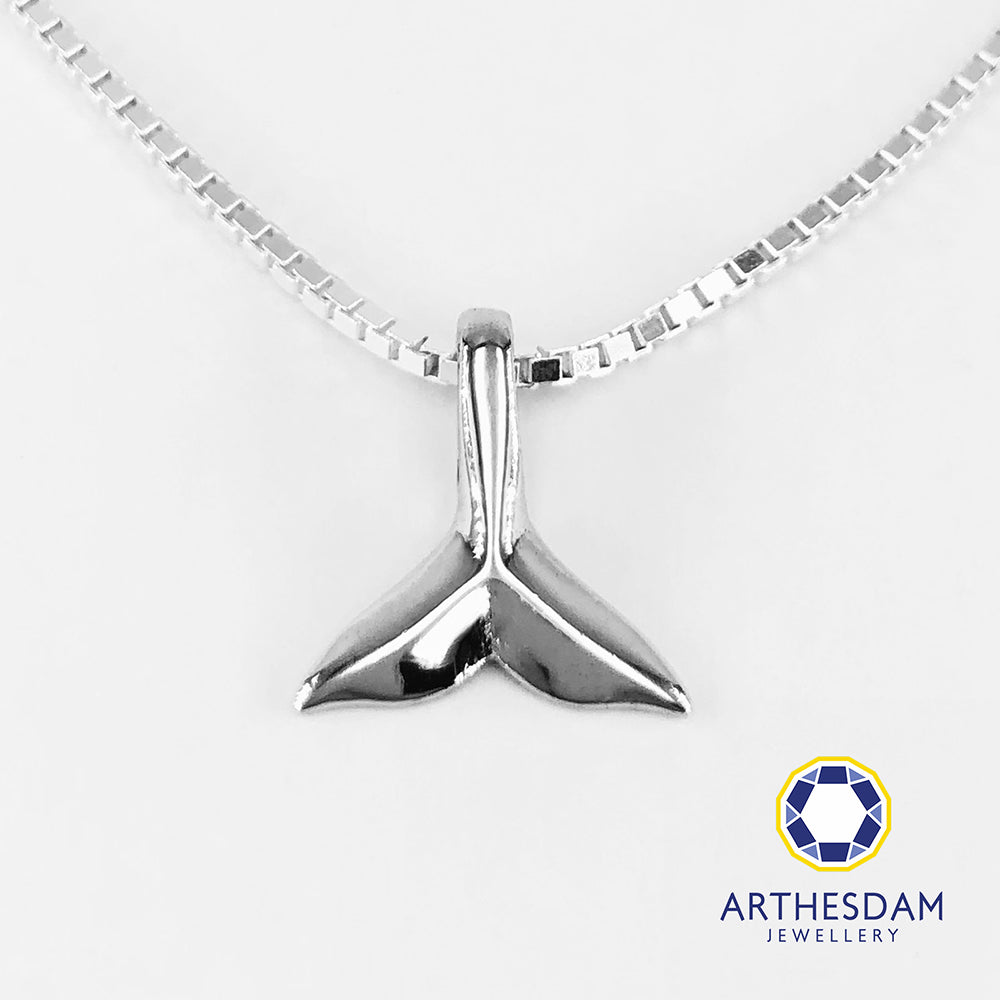 Arthesdam Jewellery 925 Silver Lucky Whale Tail Pendant