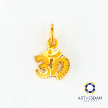 Load image into Gallery viewer, Arthesdam Jewellery 916 Gold Harmony Sanskrit Om Pendant
