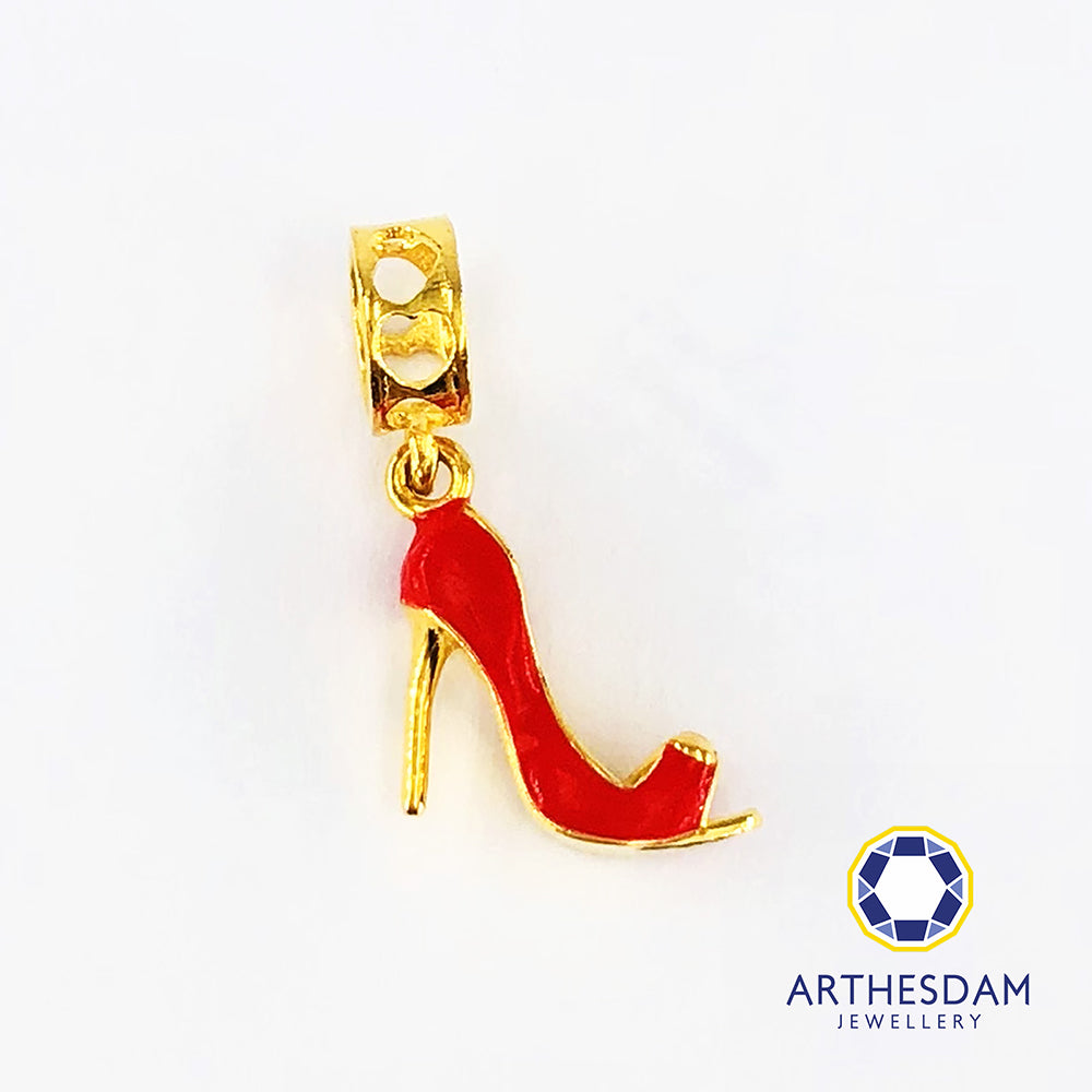 Arthesdam Jewellery 916 Gold Bold Red High Heels Charm