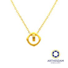 Load image into Gallery viewer, Arthesdam Jewellery 916 Gold Love Ring in Ring Necklace
