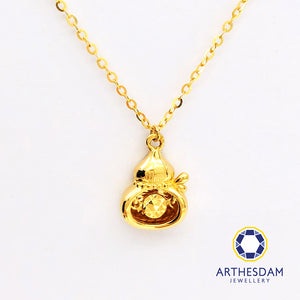 Arthesdam Jewellery 916 Gold Prosperity Gourd Necklace