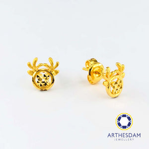 Arthesdam Jewellery 916 Gold Oh My Deer Earrings