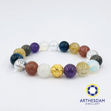 Load image into Gallery viewer, Arthesdam Jewellery 999 Gold Wealthy Ball Rainbow Beaded Bracelet
