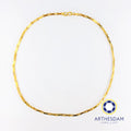 Arthesdam Jewellery 916 Gold Shiny Bicycle Chain Necklace