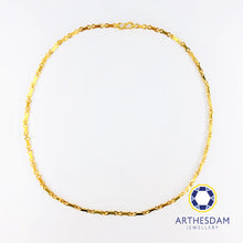 Load image into Gallery viewer, Arthesdam Jewellery 916 Gold Shiny Bicycle Chain Necklace
