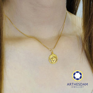 Arthesdam Jewellery 916 Gold Om Round Pendant