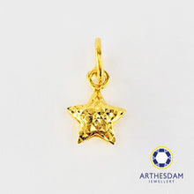 Load image into Gallery viewer, Arthesdam Jewellery 916 Gold Petite Shining Star Pendant
