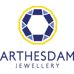 Arthesdam Jewellery 18K Yellow Gold Iris Multi Gemstones Dangle Bracelet