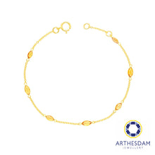 Load image into Gallery viewer, Arthesdam Jewellery 18K Yellow Gold Jaymee Bracelet (Yellow Sapphire)
