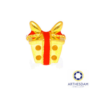Arthesdam Jewellery 916 Gold Present Gift Box Charm