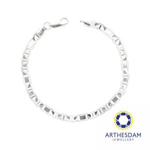 Arthesdam Jewellery 925 Silver Soda Cap Plain Bracelet