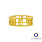 Arthesdam Jewellery 916 Gold Classic Thick Roman Ring