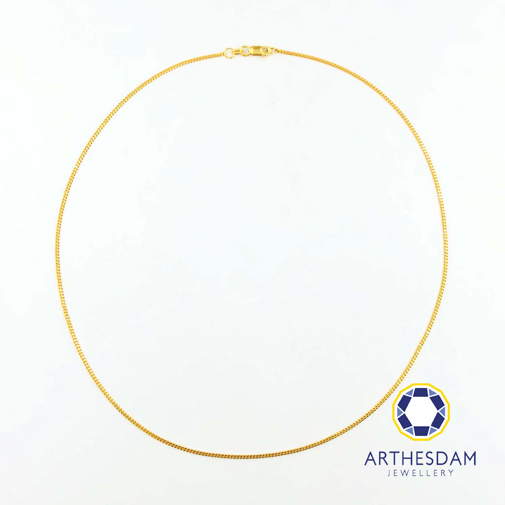 Arthesdam Jewellery 916 Gold Single Loop Chain