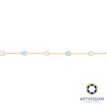 Load image into Gallery viewer, Arthesdam Jewellery 18K Yellow Gold Heather Bracelet (Dark Blue Topaz)
