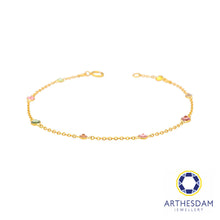 Load image into Gallery viewer, Arthesdam Jewellery 18K Yellow Gold Adora Tourmaline Bracelet (Multi-Colour)
