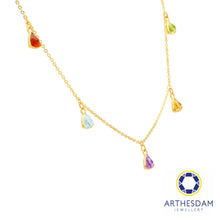 Load image into Gallery viewer, Arthesdam Jewellery 18K Yellow Gold Aurelia Necklace (Multi-Colour)

