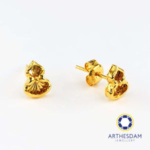 Arthesdam Jewellery 916 Gold Prosperity Gourd Earrings