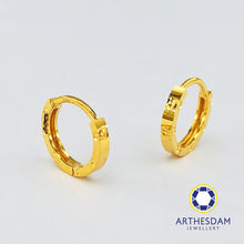 Load image into Gallery viewer, Arthesdam Jewellery 916 Gold Love Hoop Earrings
