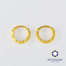 Load image into Gallery viewer, Arthesdam Jewellery 916 Gold Love Hoop Earrings

