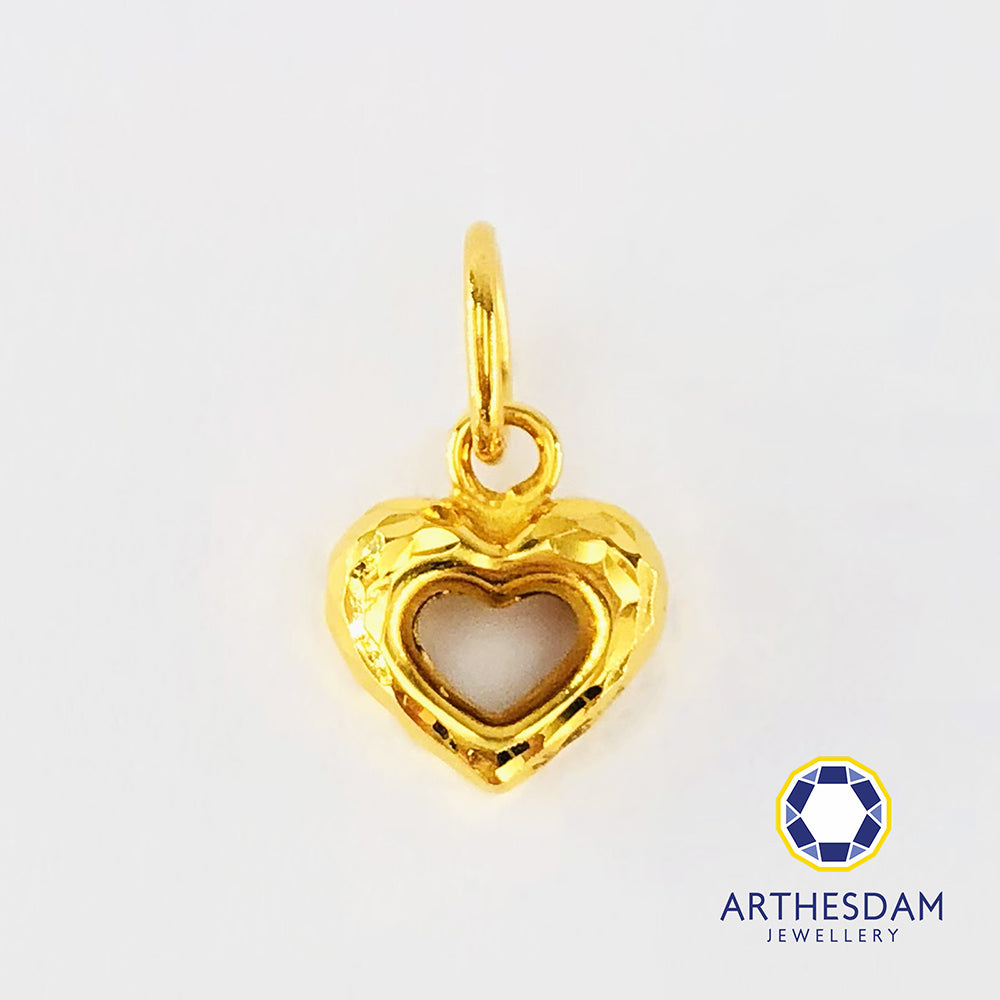Arthesdam Jewellery 916 Gold Solo Heart Pendant