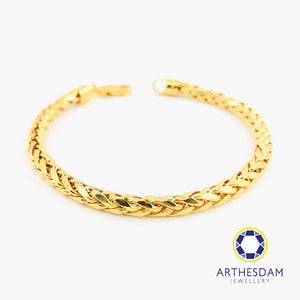 Arthesdam Jewellery 916 Gold Hollow Ice Cream Bracelet