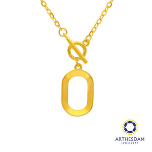 Arthesdam Jewellery 916 Gold Geometric Pattern Necklace
