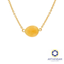 Load image into Gallery viewer, Arthesdam Jewellery 18K Yellow Gold Stella Necklace (Yellow Opal)
