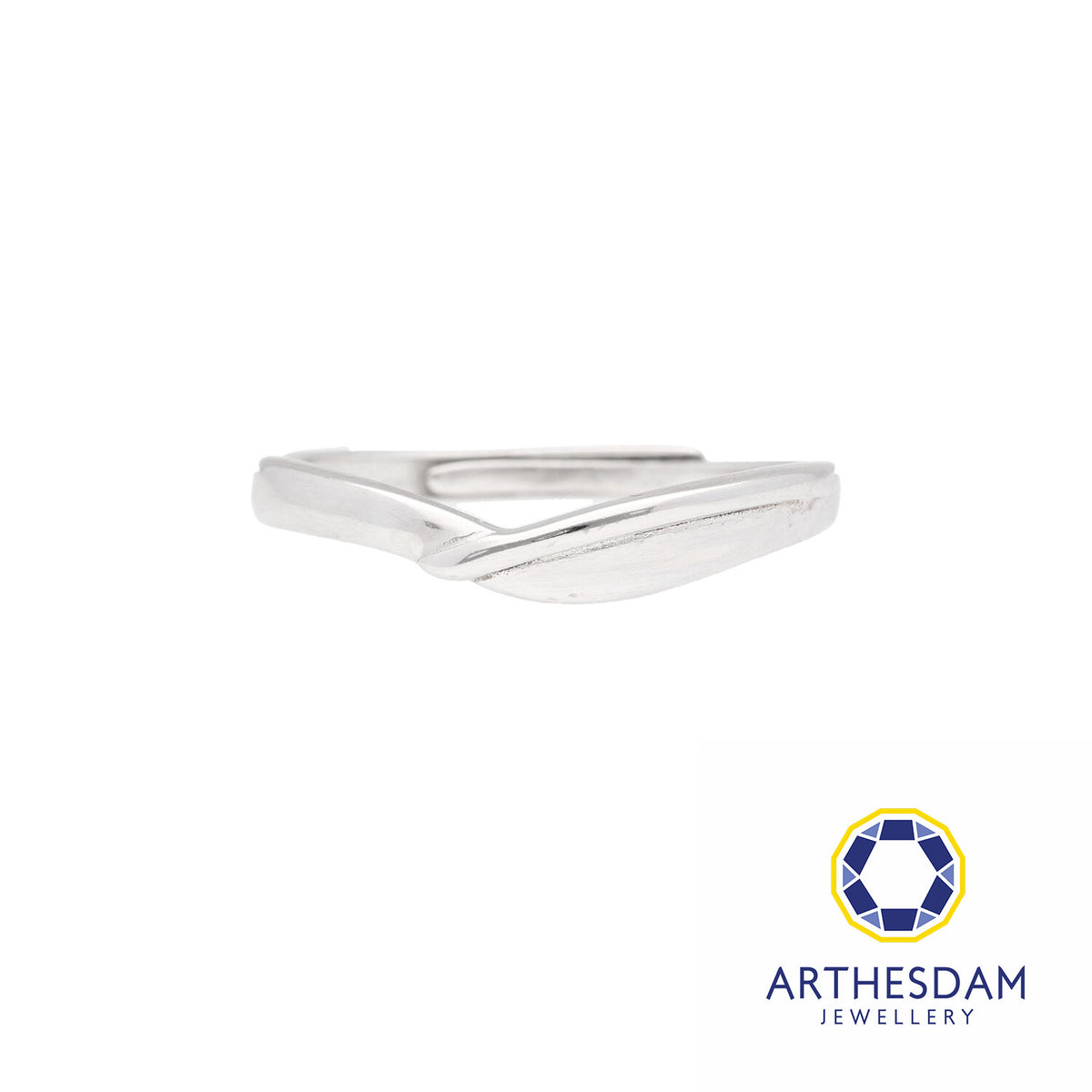 Arthesdam Jewellery 925 Silver Twisted Adjustable Ring
