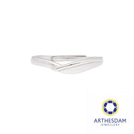 Arthesdam Jewellery 925 Silver Twisted Adjustable Ring
