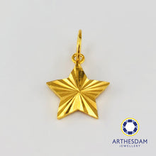 Load image into Gallery viewer, Arthesdam Jewellery 916 Gold Alphabet Star Pendant
