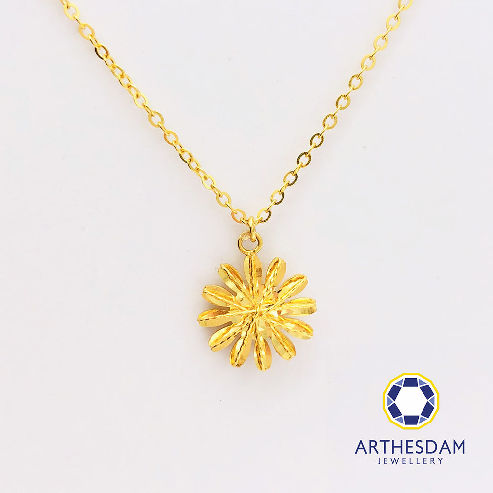 Arthesdam Jewellery 916 Gold Sweet Daisy Necklace